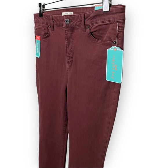 Copper Key Women's Terracotta High-Rise Denim Super Stretch Skinny Jean Size 16 - Picture 5 of 12